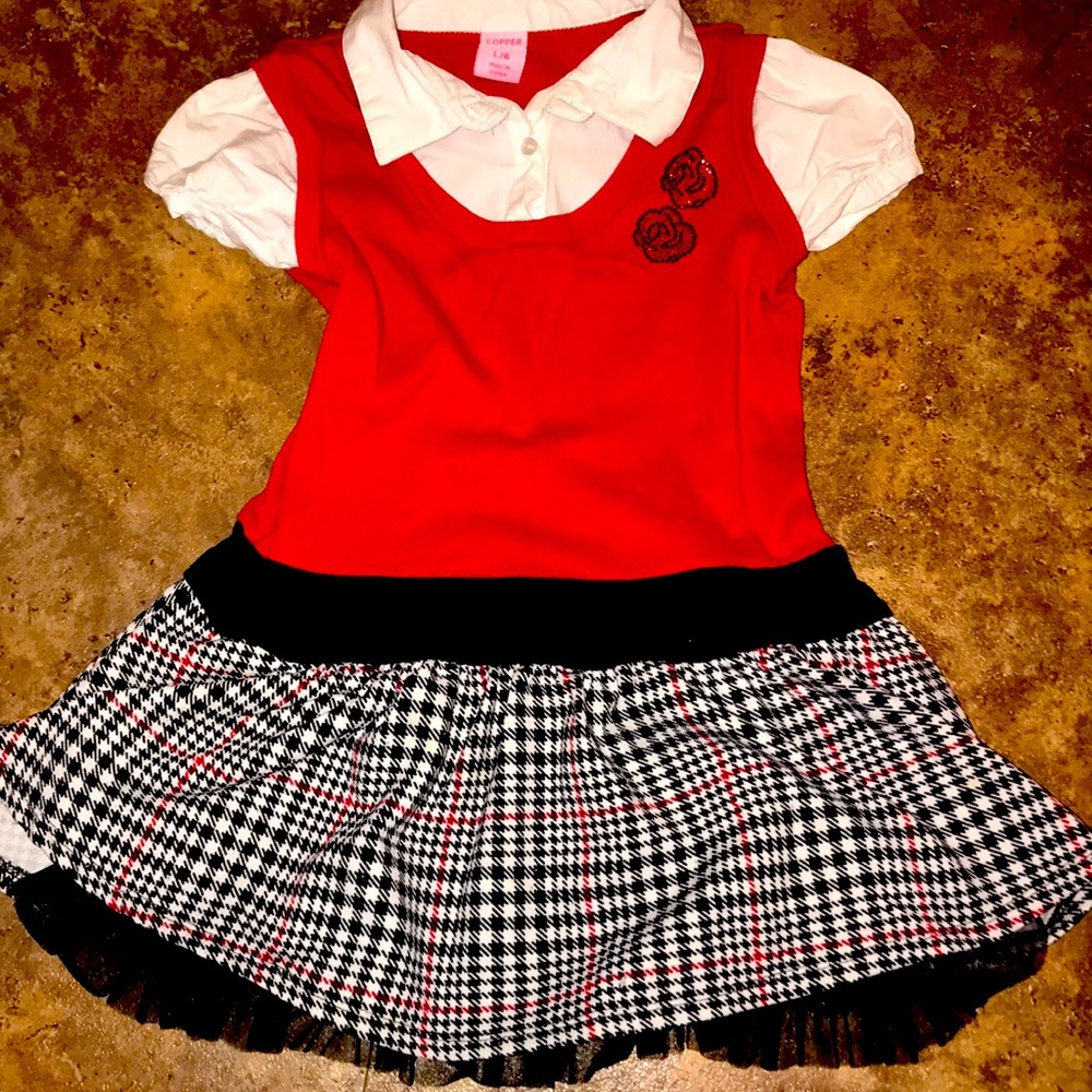 Girls plaid dress - Picture 1 of 5